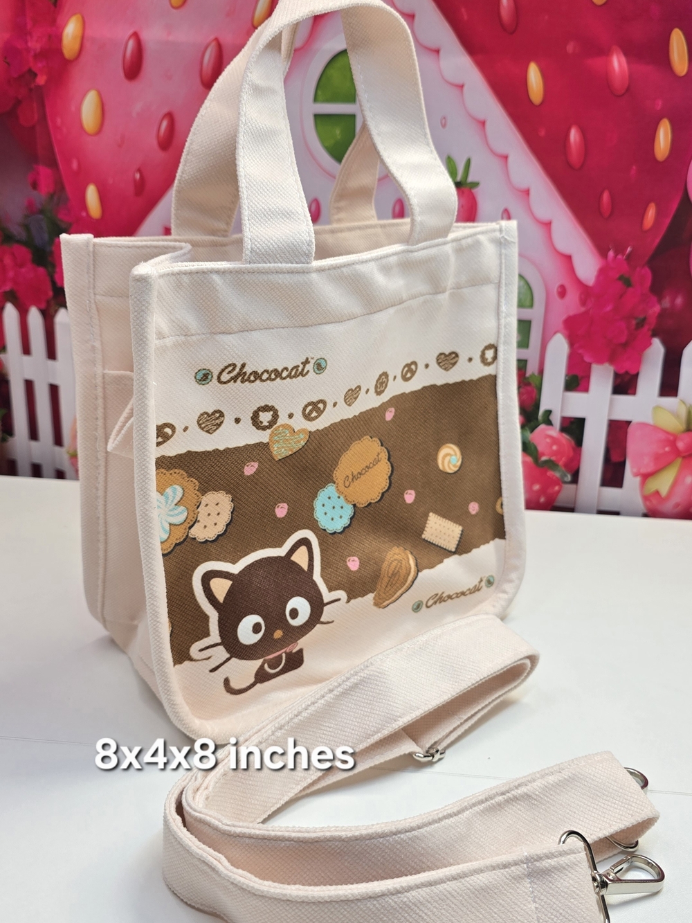Chococat Cream Canvas Mini Tote Bag